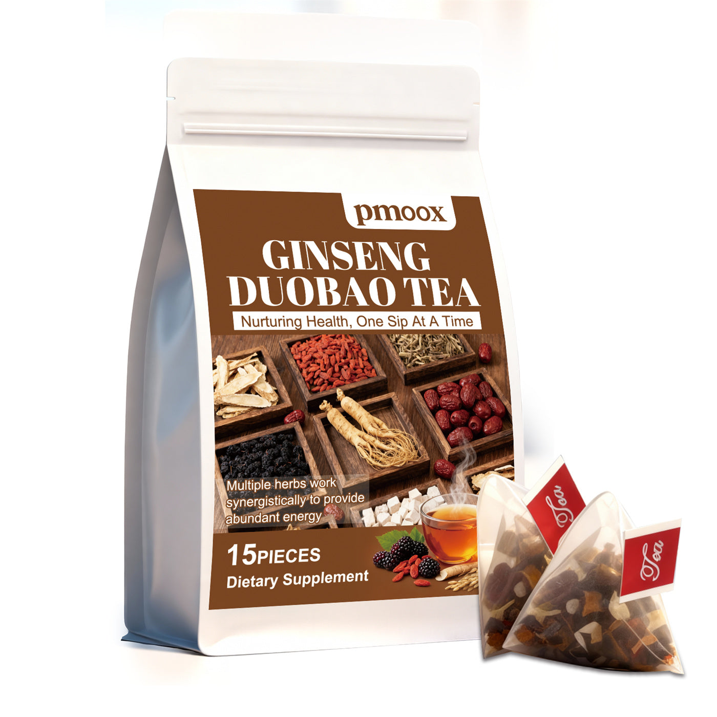 Ginseng kruidenthee voor de gezondheid - 15 stuks