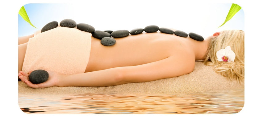 Hot Stone Massage Set - Natuurlijke vulkanische stenen